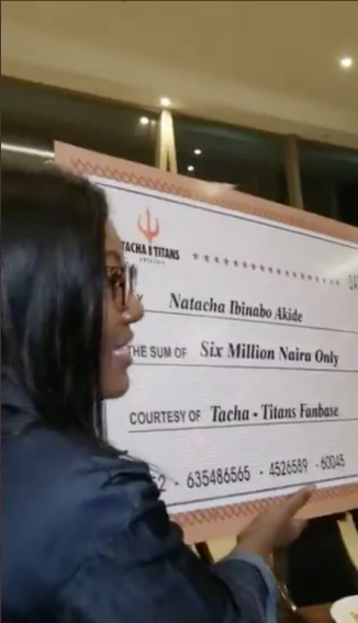 Tacha Bursts Into Tears As Her Fans Gift Her N6m, A Bus And 3 Bikes (Video)