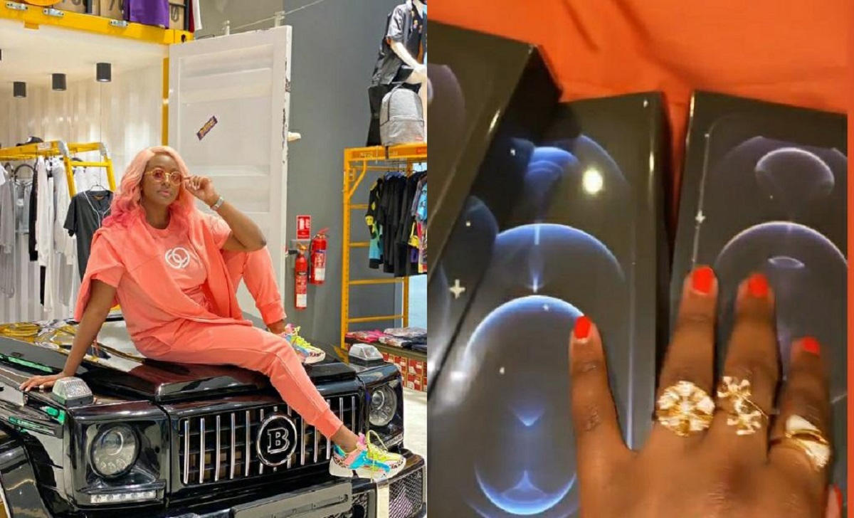 DJ Cuppy Gets 3 iPhone 12 Pros After Begging On Twitter