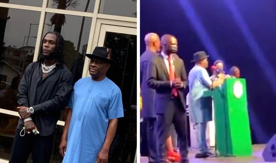 Governor Wike Gifts Burna Boy Land In Old GRA, Gift N10M Each To All Arrtiste That Performed At His Homecoming Concert (Video)
