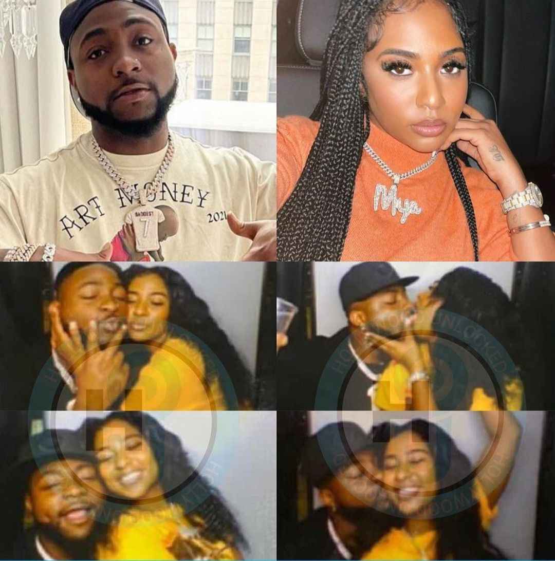 Davido And New Girlfriend Mya Kiss Passionately In US (Photos)