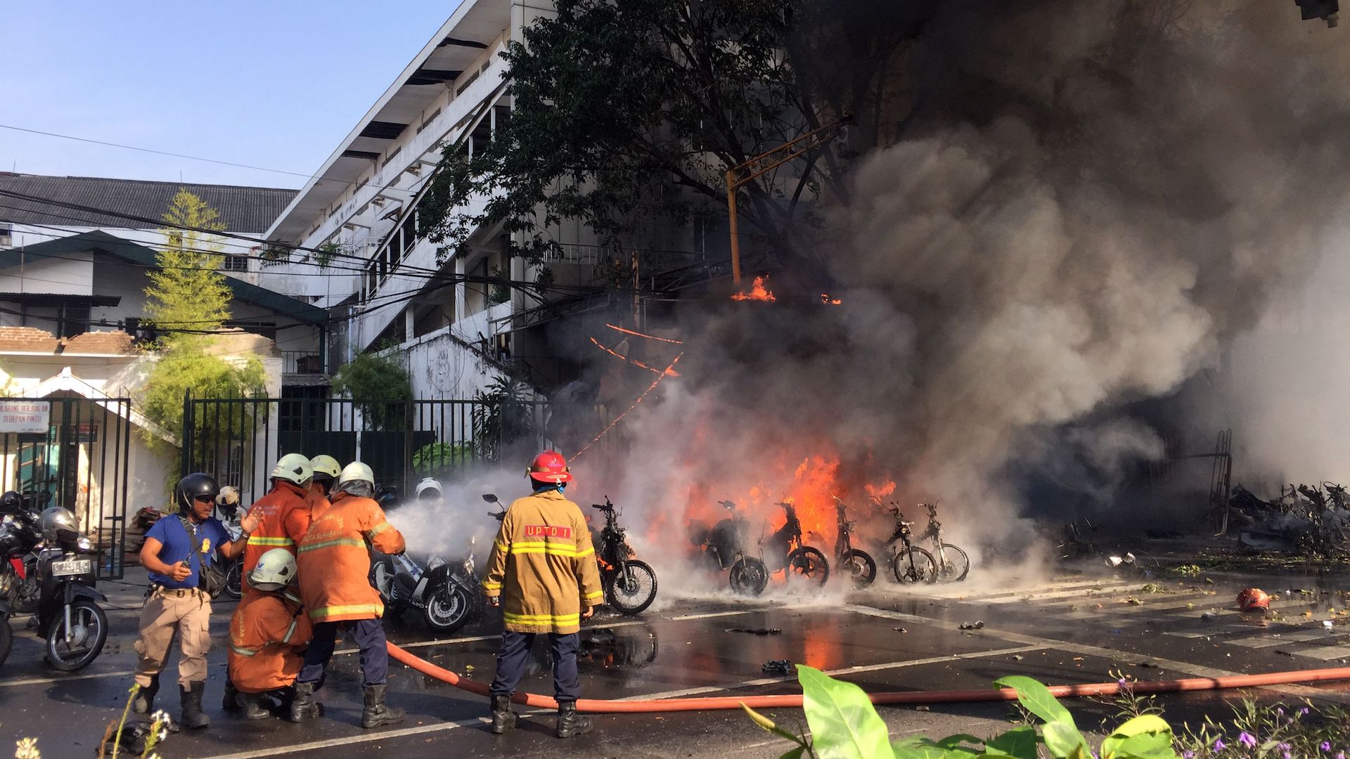 Scores Injured As Suicide Bombers Hit Indonesian Cathedral Church On Palm Sunday
