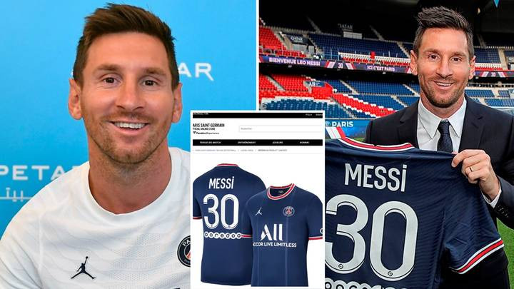 Lionel Messi PSG Shirt Sold Out In 30 Minutes