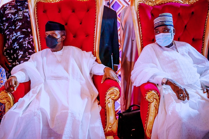 Atiku, Osibanjo, Other Dignitaries At Buhari Son's Wedding (Photos)