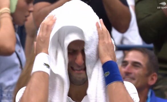 US Open: Djokovic In Tears As He Loses To Daniil Medvedev, See Reactions