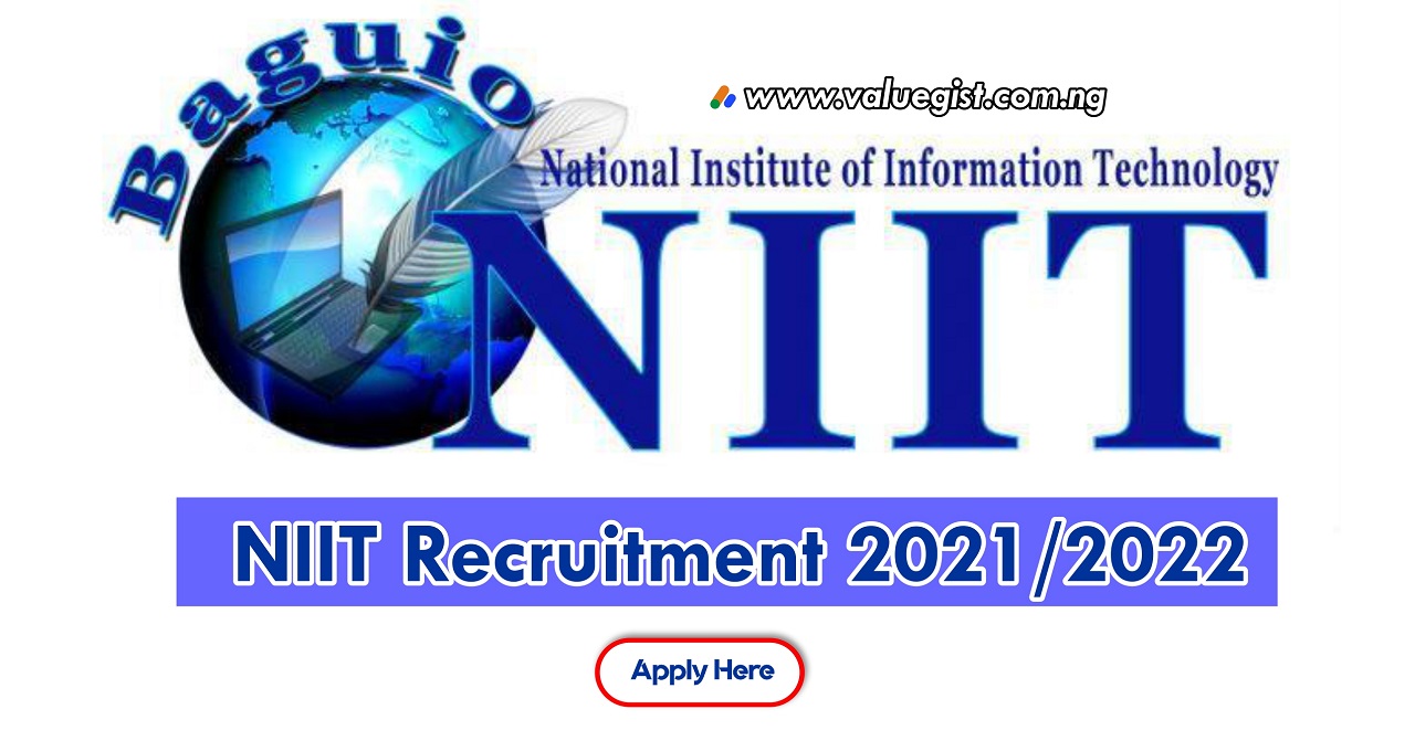 Recruitment: Apply For NIIT Recruitment Jobs 2021 Here (3 Positions)