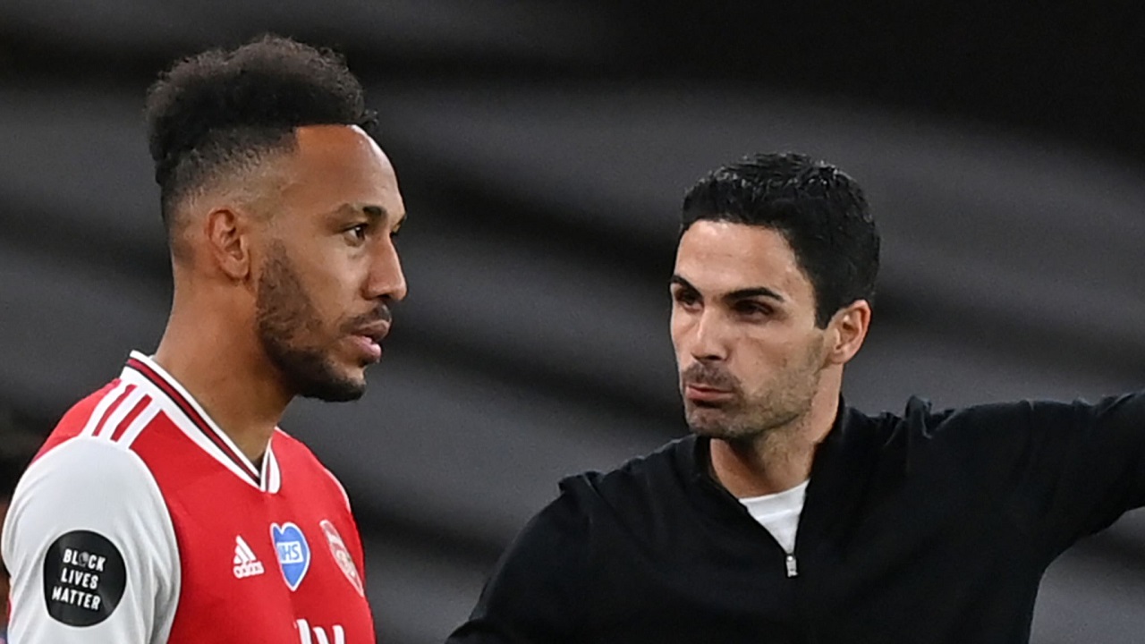 Arteta Reveals How Arsenal Players Reacted As Aubameyang Is Stripped Of Captaincy