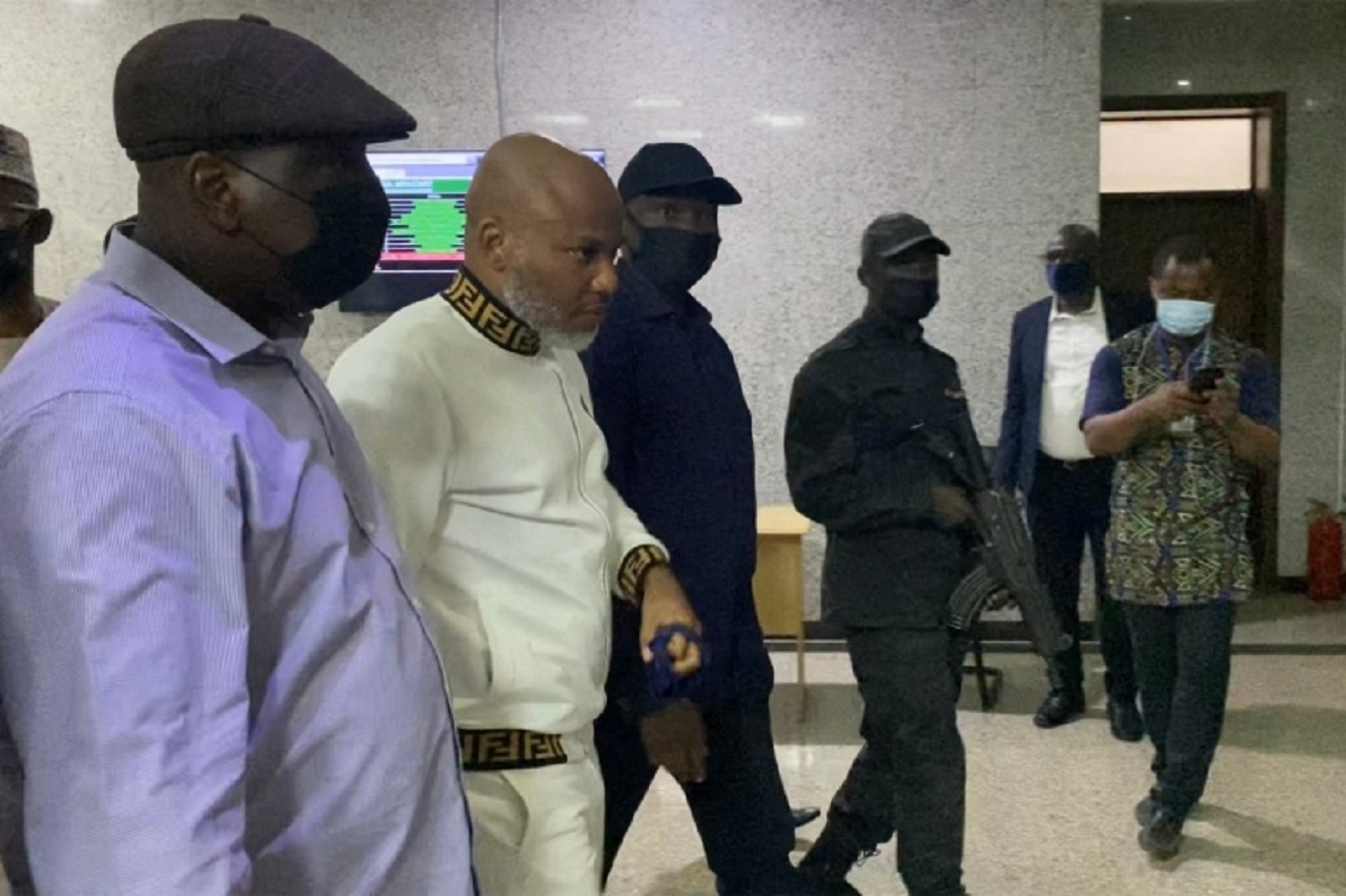 IPOB: Nnamdi Kanu Objects To Fresh Terrorism Charges As Court Adjourns His Trial