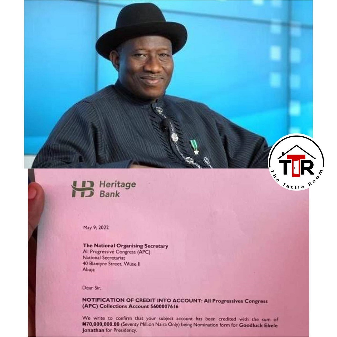 Goodluck Jonathan APC Presidential Form