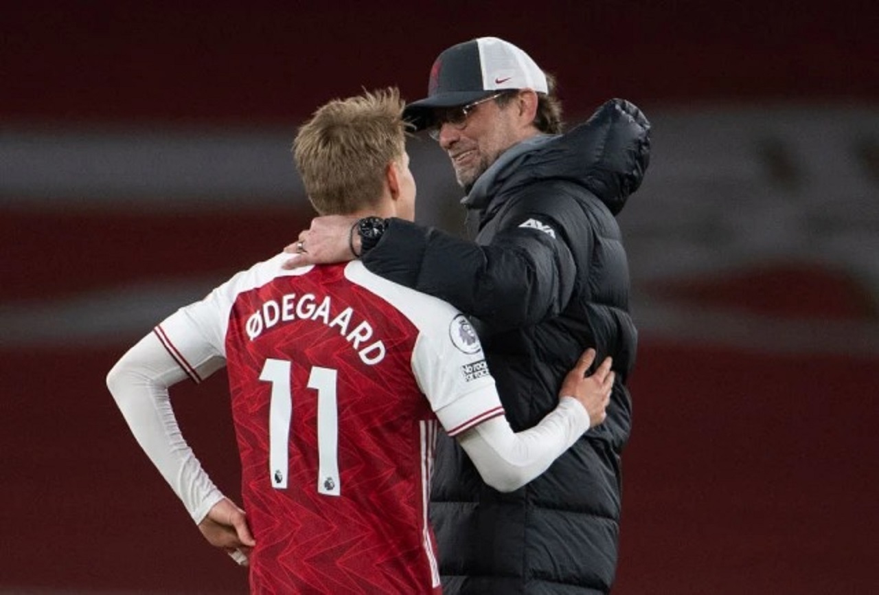 Jurgen Klopp Speaks On Interest, Attempts To Sign Arsenal Captain Odegaard