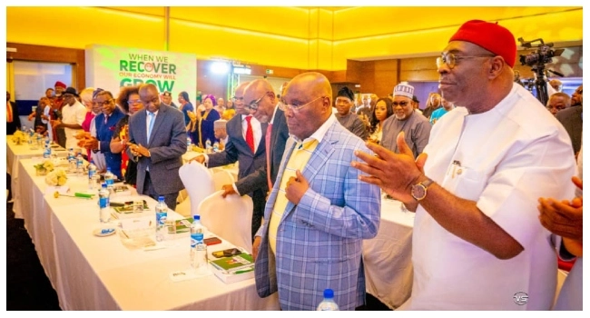 I’ll Name, Prosecute Oil Thieves, Says Atiku As He Meets Dangote, Elumelu, Others