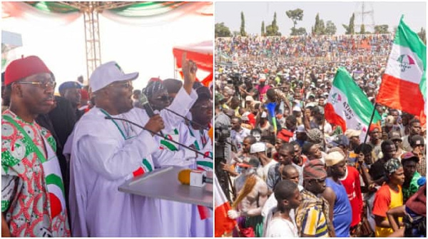 2023: PDP Hosts massive Rally in Borno As Atiku Vows To End Insecurity, Reduce Taxation, Revamp Lake Chad Basin
