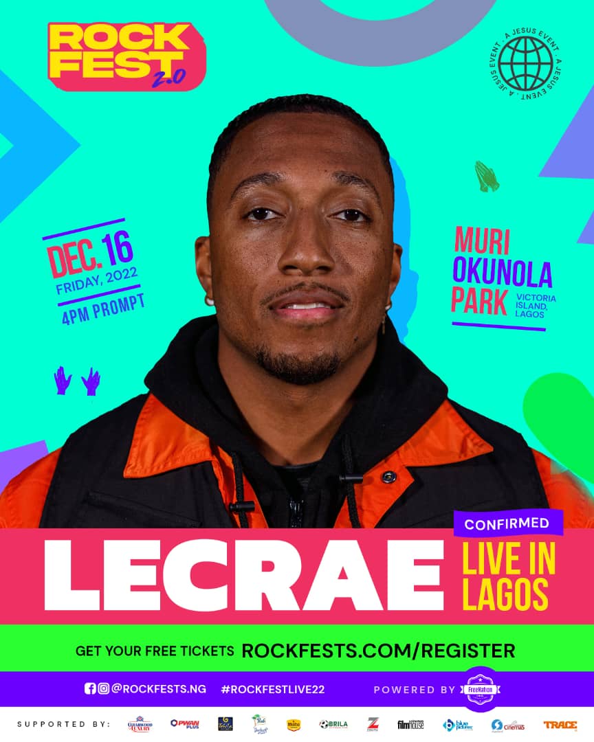 Lecrae, Ada Ehi, Mercy Chinwo, Frank Edwards, Limoblaze to headline RockFest 2.0 in Lagos