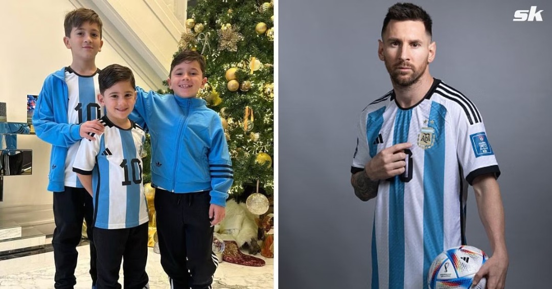 How Lionel Messi Sons, Wife And Father Celebrate His Goal Against Mexico [Video]