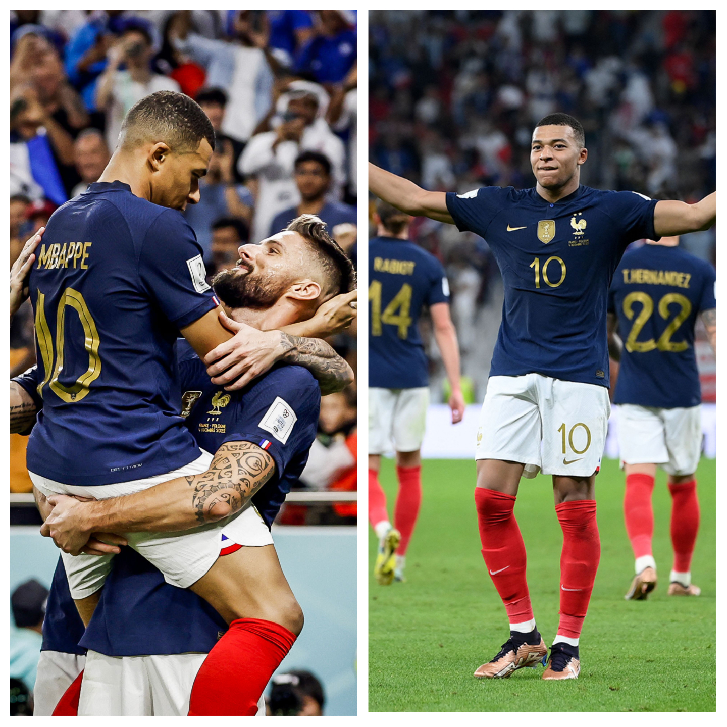 Twitter Reactions As Mbappe, Giroud Fires France To Quarter Finals Of 2022 World Cup