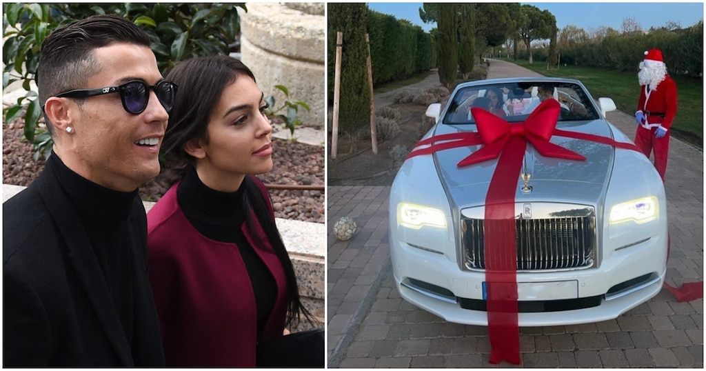Cristiano Ronaldo Receives Rolls Royce Ghost As A Surprise Christmas Gift From His Girlfriend [Video]