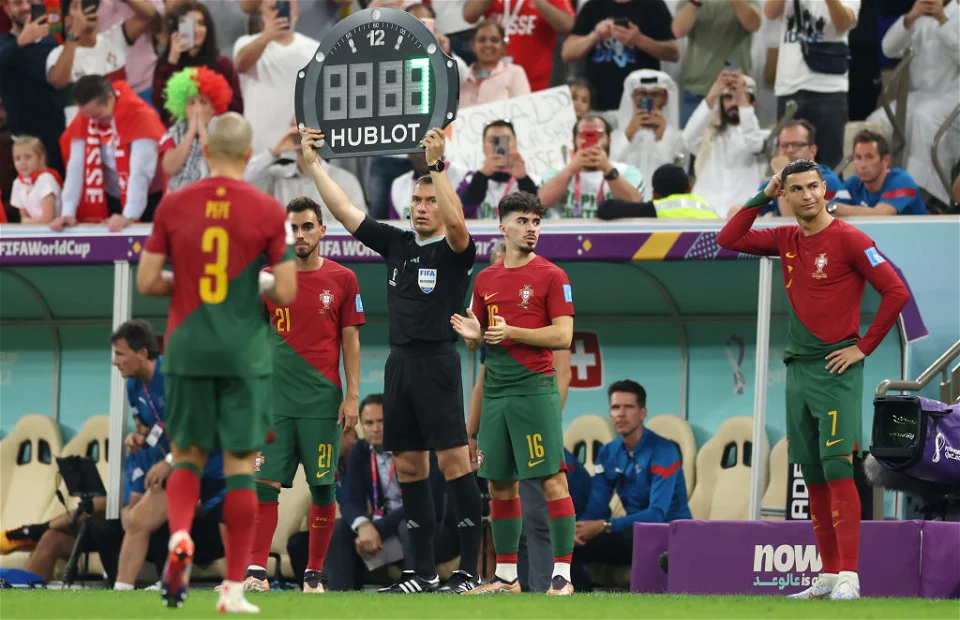 Watch Crowd Reaction When Cristiano Ronaldo Was Subbed On v Switzerland
