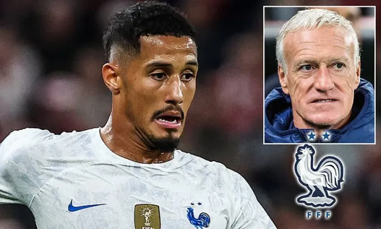 Arsenal Star, William Saliba Blames Didier Deschamps’ For France Loss To Tunisia