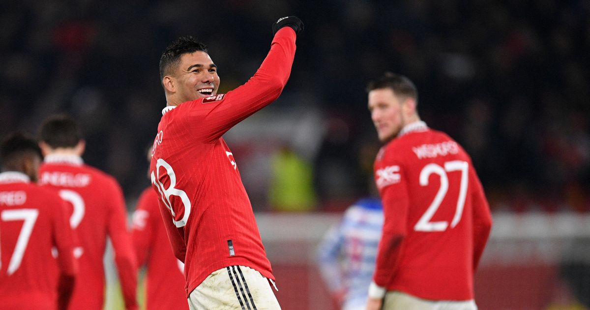 Casemiro Scores Twice As Manchester United Knock Reading Out of FA Cup