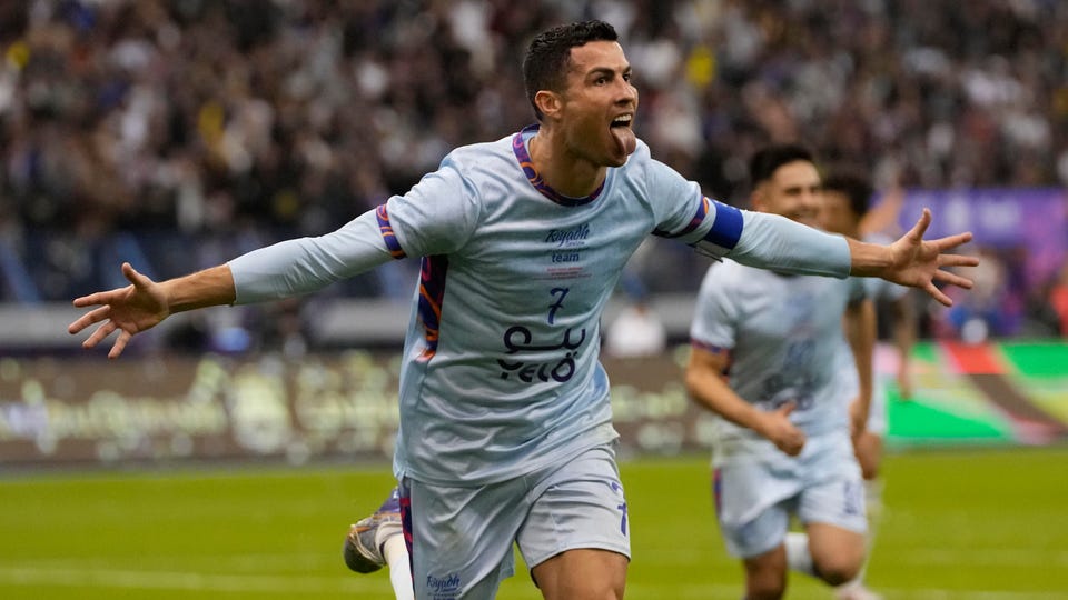 Cristiano Ronaldo Scores Twice As Messi's PSG Beat Riyadh All-Star In Nine-Goal Thriller
