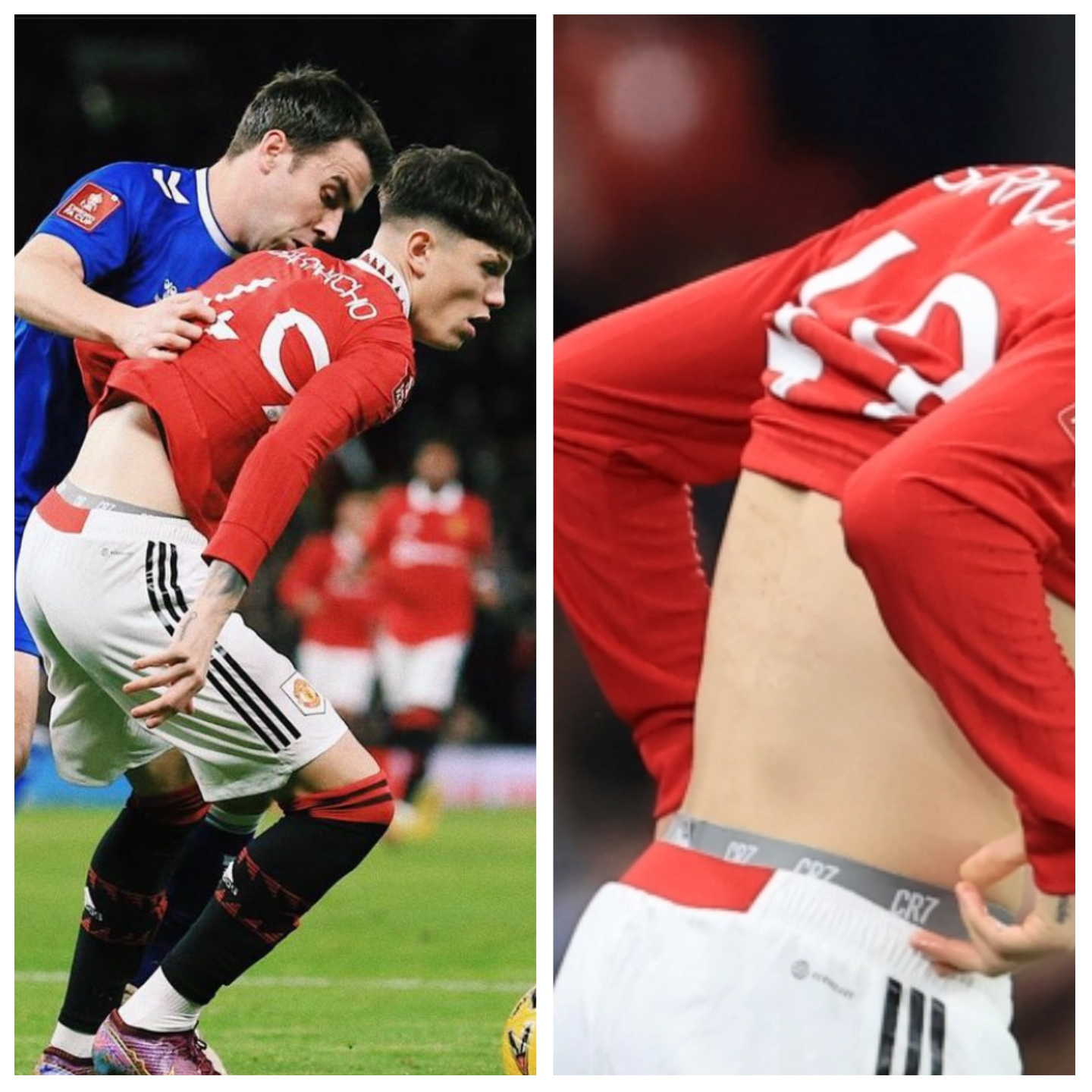 Ronaldo Influence: Man United Fans Notice Surprise Detail From Garnacho Against Everton