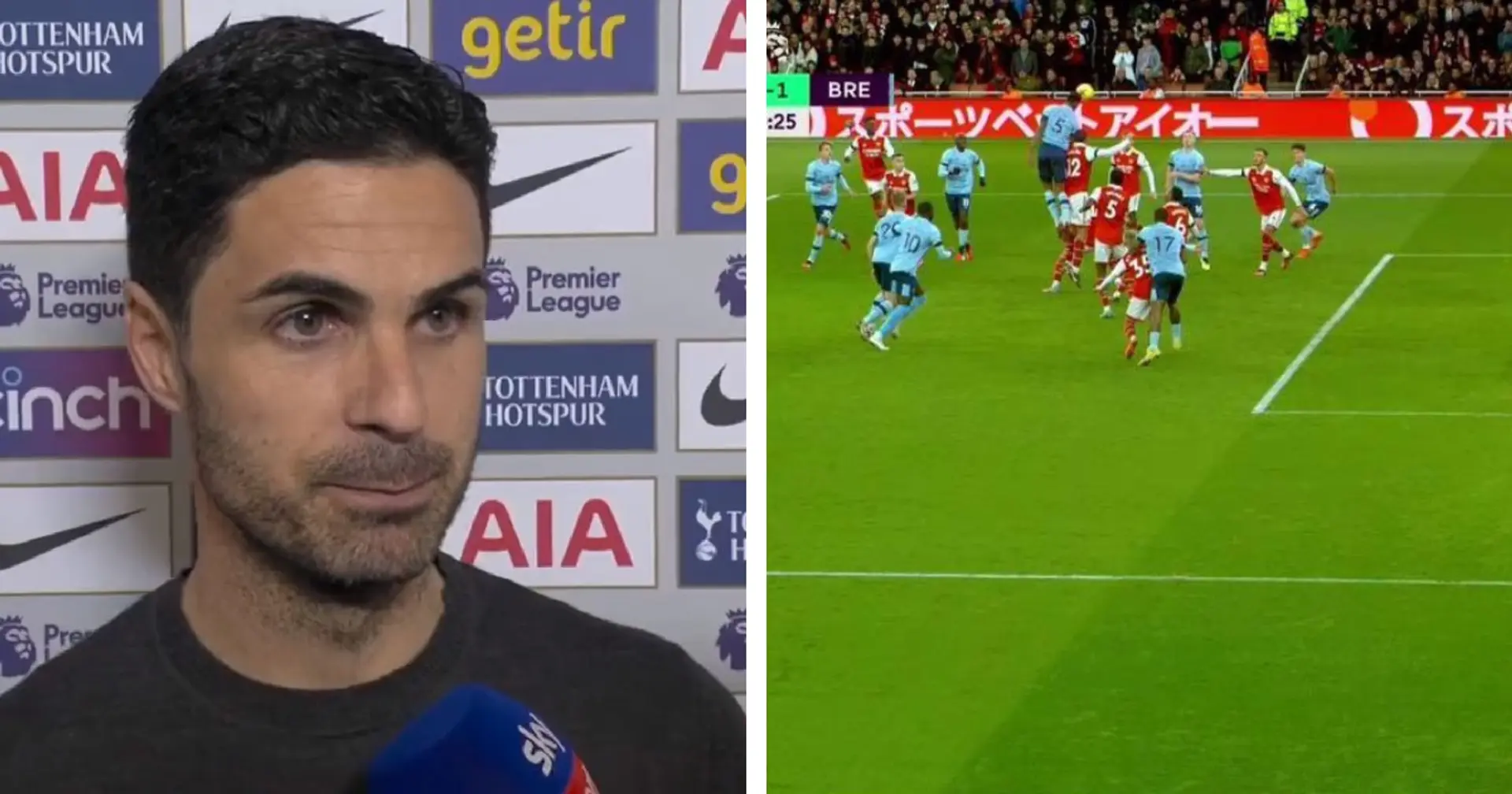 I Looked At The Brentford Goal And It Is Offside - Mikel Arteta