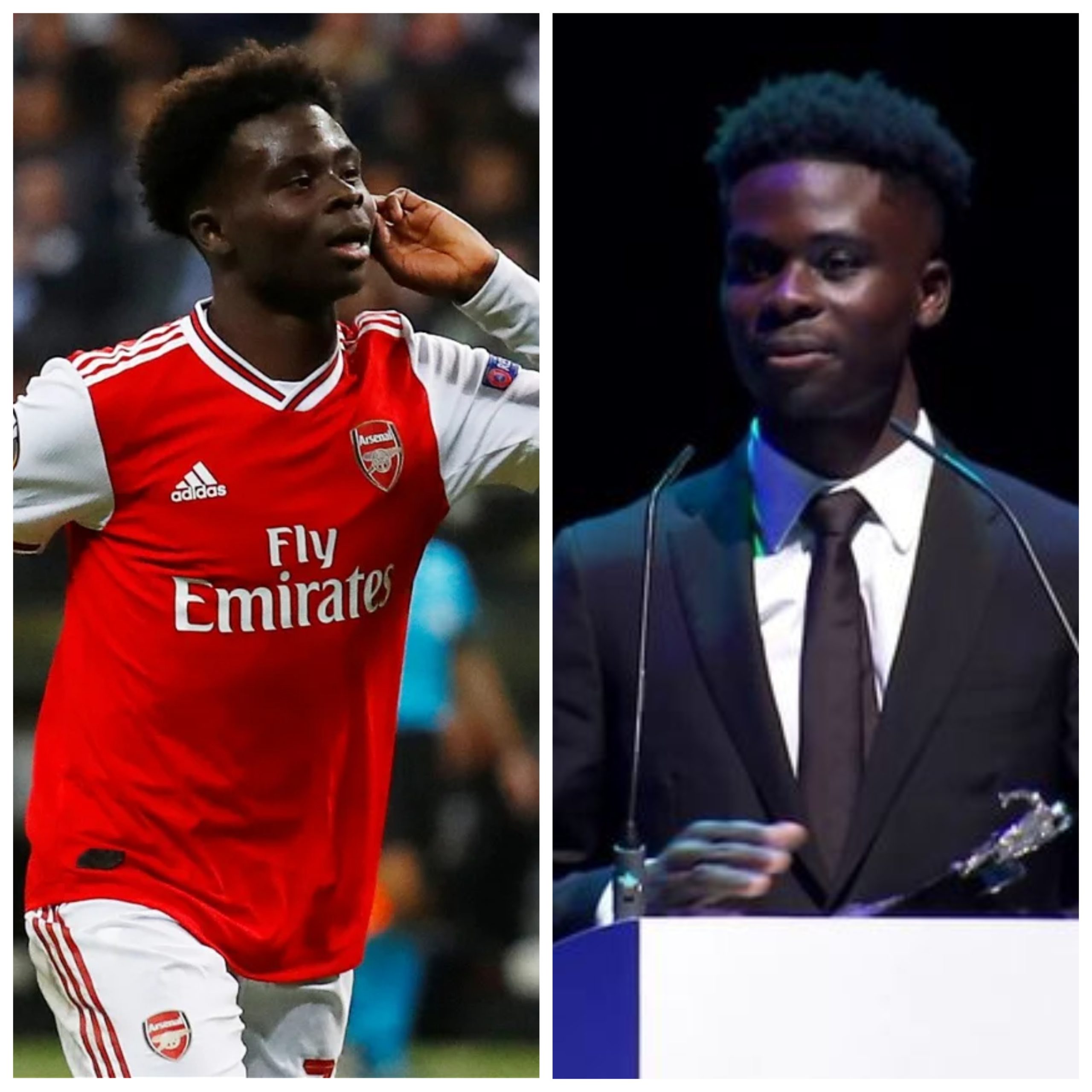 Arsenal Star, Bukayo Saka Makes Heartfelt Speech After Winning Prestigious Award