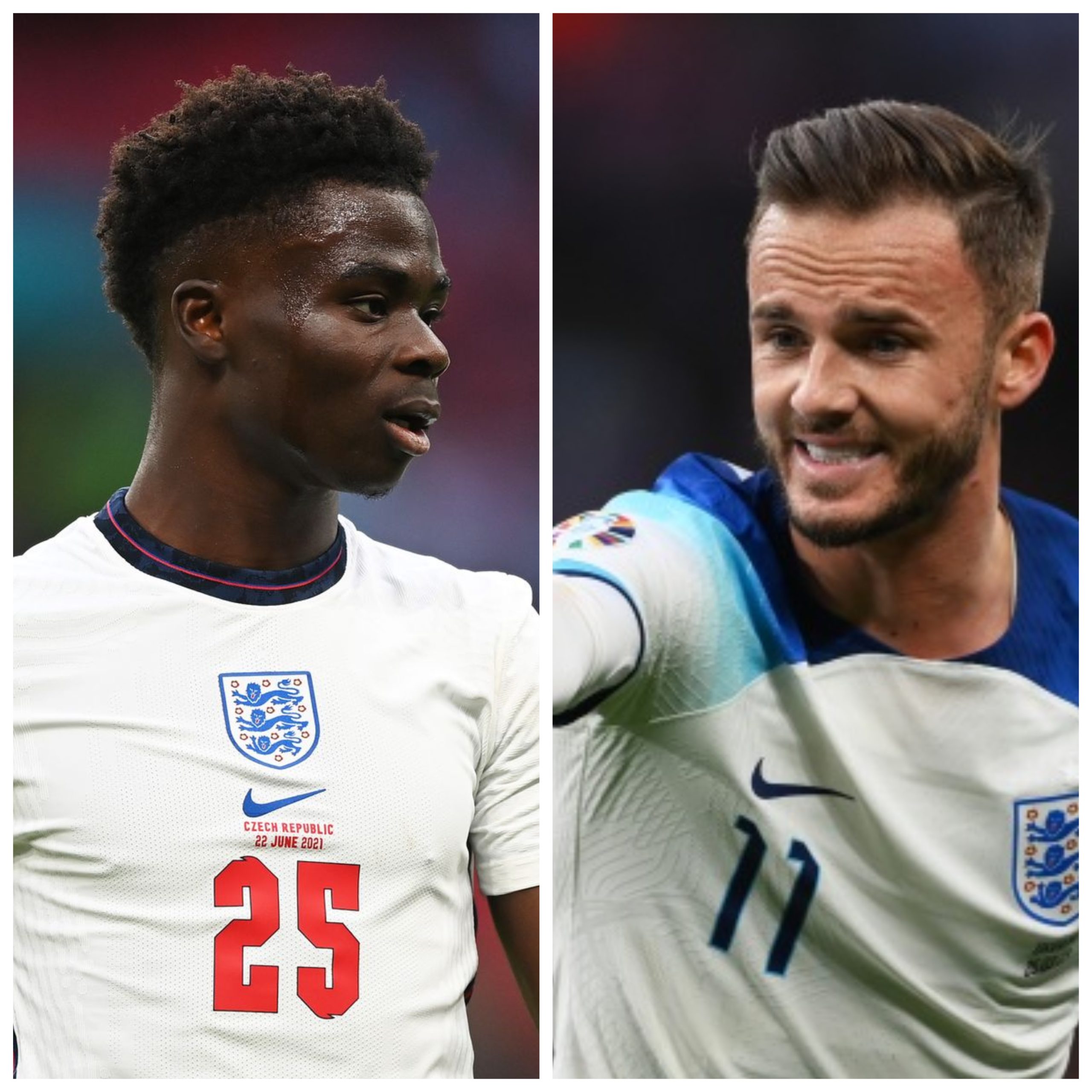 Arsenal Fans Blasts James Maddison For His Attitude Towards Saka During England v Ukraine Game