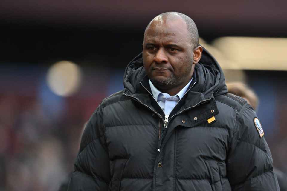 Crystal Palace Sack Patrick Vieira Two Days Before Arsenal Clash