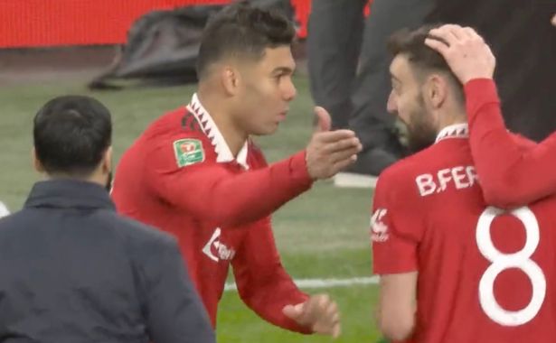 Casemiro Engages in Heated Argument with Bruno Fernandes Despite United's Victory over Aston Villa