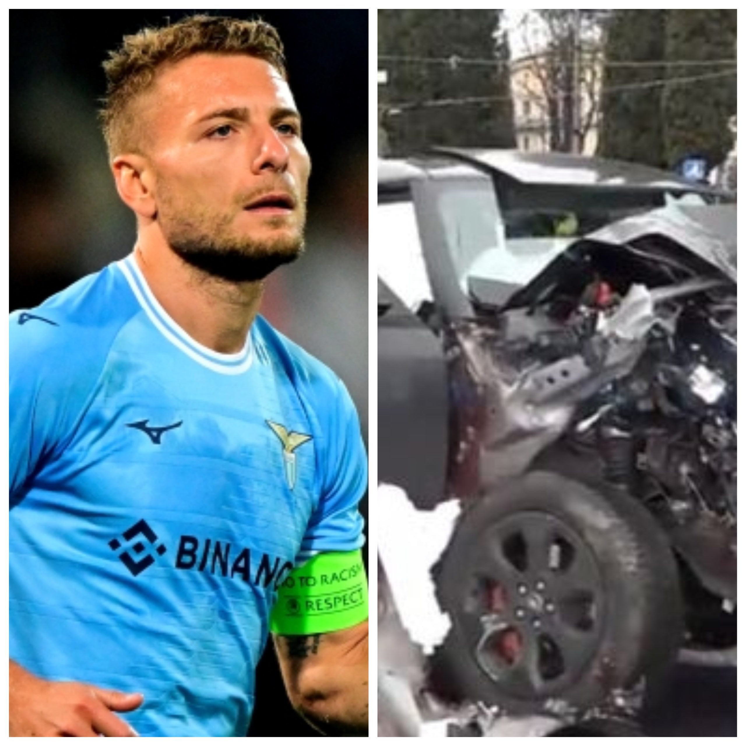 Lazio Captain Ciro Immobile Rushed To Hospital After Terrifying Car Crash With His Kids Inside