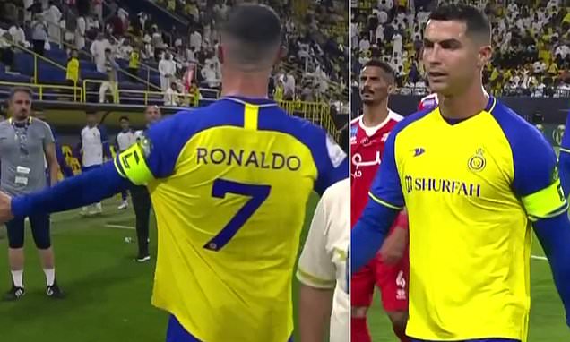 Cristiano Ronaldo Called -Out For Refusing To Swap Shirts With Opponent Player In Saudi Arabia